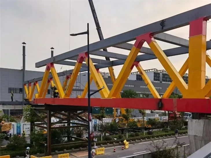 Steel Structure Pedestrian Overpass high quality
